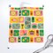 Mid Century Modern Bright Retro Green Yellow Pink Blue Fish Cherries Citrus Carrots Food Kitchen Custom Printed Fabric by Spoonflower Various Fabrics by the Yard or Fat Quarter